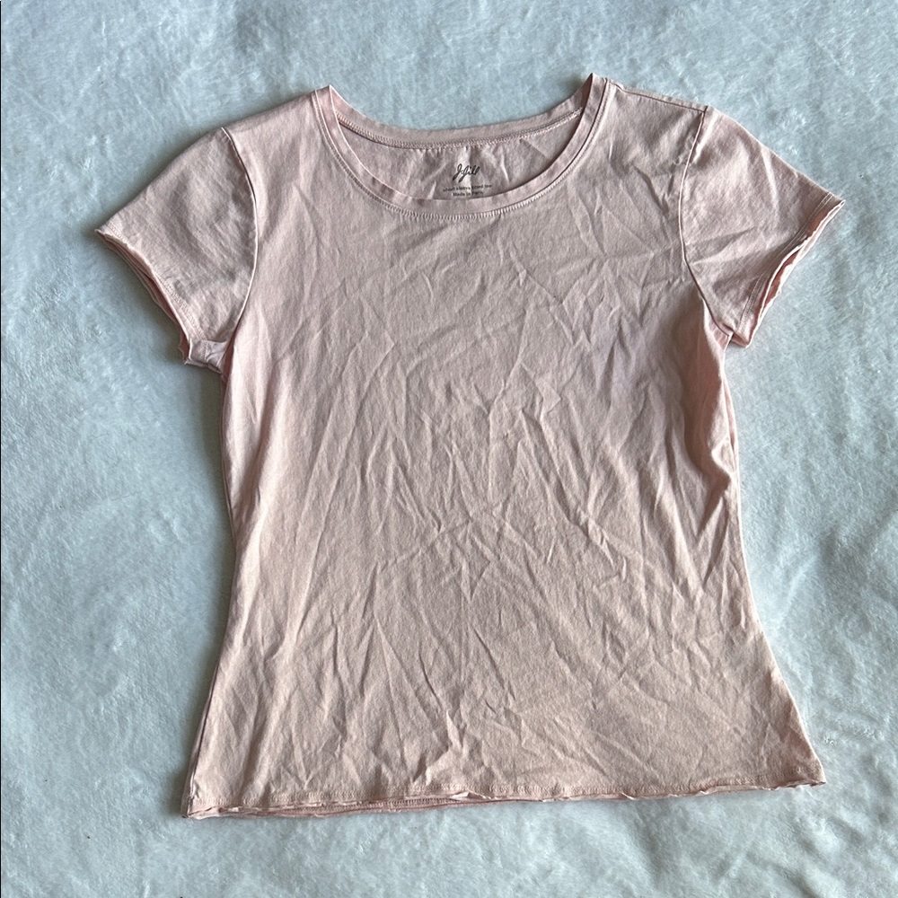 J. Jill Soft Pink Short Sleeve Tee